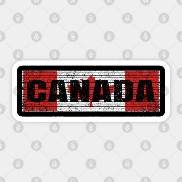 Canadian National Flag Vintage Canada Country Gift Sticker by Grabitees